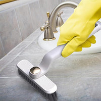 Multi-Function Rotating Crevice Cleaning Brush, 360 Degree Rotating Hard Bristle Crevice Cleaning Brushes, No Dead Corners Hard Bristle Brush for Cleaning Bathroom, Bathtub, Kitchen Tools