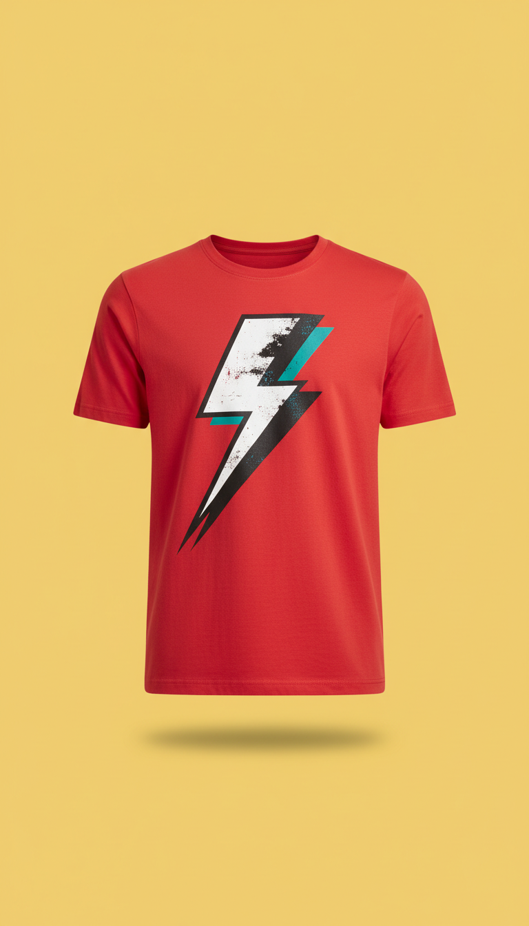 Signal Red Bolt Graphic Tee