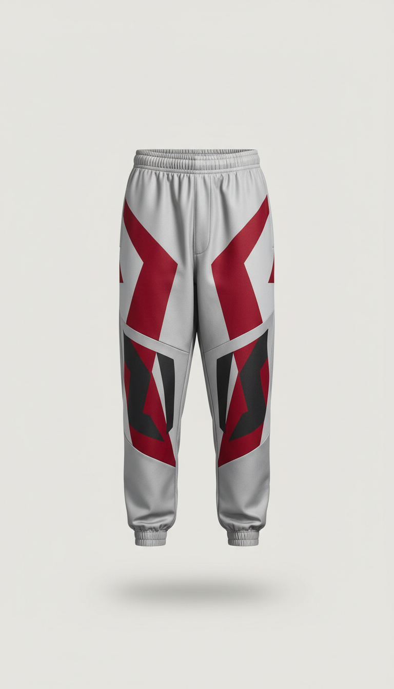Silver Graphic Urban Joggers