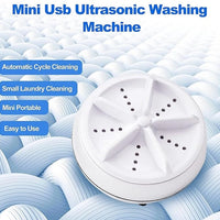 Portable Washing Machine, Mini Ultrasonic Washing Machine 3 in 1 Dishwashers Ultrasonic Waves Suitable for Home