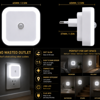 LumeHeaven Motion Sensor Square Led